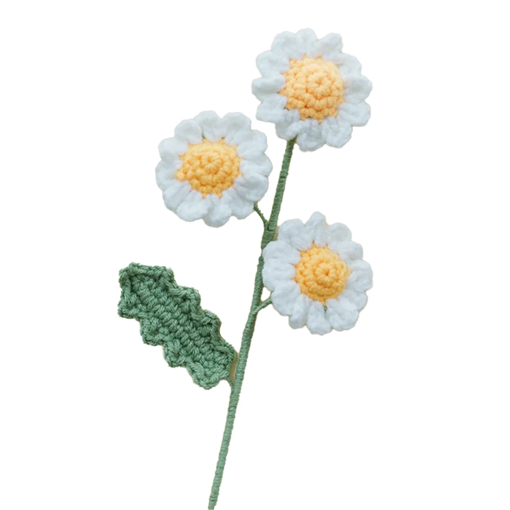 1pcs Multi-head Daisy Yarn Knitting Flower Silk Flower Bouquet Birthday Love Flowers 40cm Height For Wedding Venues
1pcs Multi-head Daisy Yarn Knitting Flower Silk Flower Bouquet Birthday Love Flowers 40cm Height For Wedding Venues