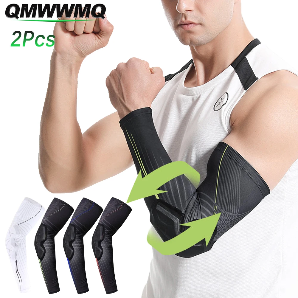 2Pcs Elbow Pads with Padded Compression Shield Shape Arm Sleeves for Protection - Suitable for Basketball, Volleyball, Football
2Pcs Elbow Pads with Padded Compression Shield Shape Arm Sleeves for Protection - Suitable for Basketball, Volleyball, Football