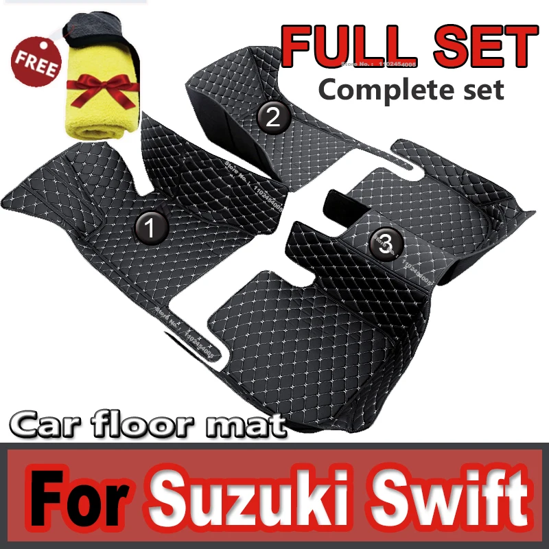 Кожаные автомобильные коврики для Suzuki Swift AZG412 413D 414 2011 ~ 2017 5door, водонепроницаемые коврики, автомобильный напольный ковер, коврик, аксессуары для автомобиля
Кожаные автомобильные коврики для Suzuki Swift AZG412 413D 414 2011 ~ 2017 5door, водонепроницаемые коврики, автомобильный напольный ковер, коврик, аксессуары для автомобиля