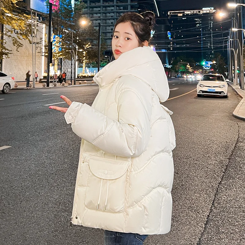 

Winter cotton-padd coat women zipper down cotton jacket thick coat Windproof Korean winter women's cold coat