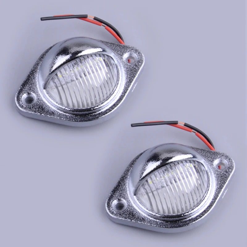 

2Pcs Waterproof Deck Courtesy LED Light Stern Transom Lamp for Caravan Boat Marine Trailer Truck Van RV