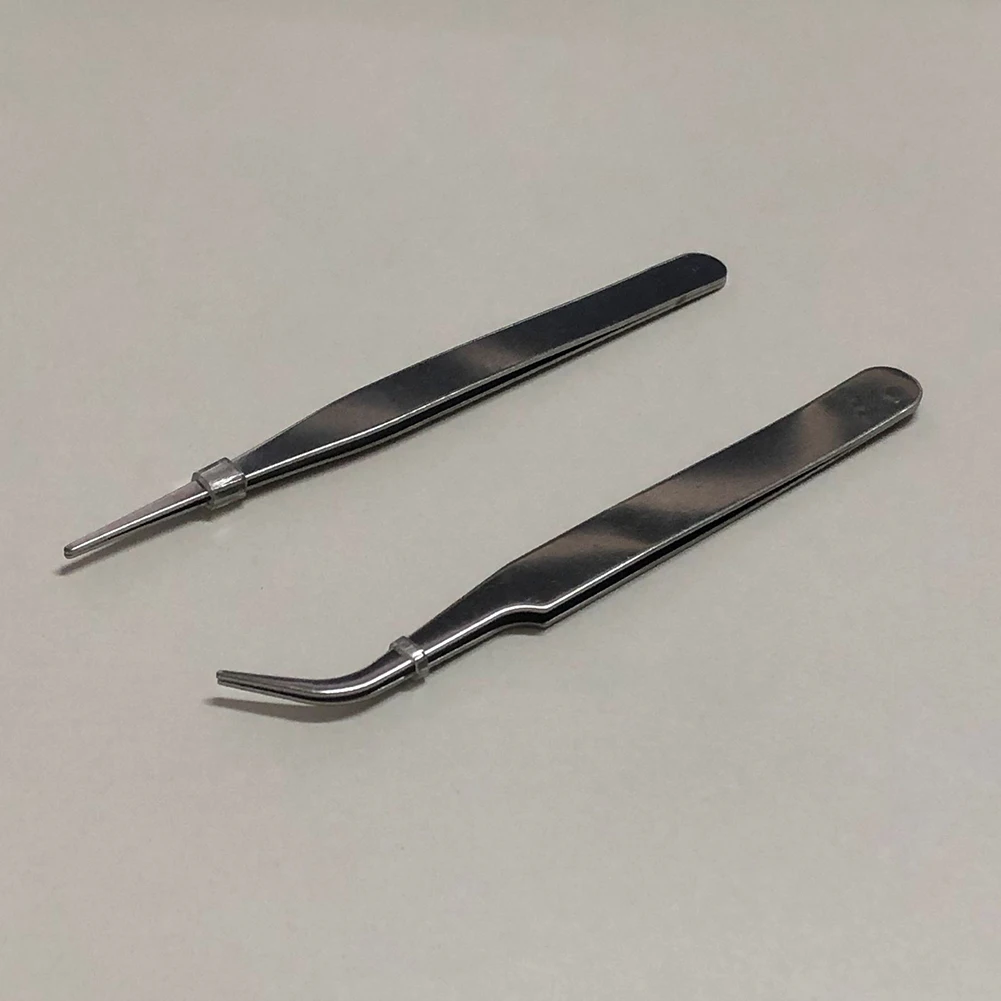 2pcs Stainless Steel Mini Tweezers Dismantling Repair Tool Curved Straight Tip Forceps Phone Repair Hand Tools Sets
2pcs Stainless Steel Mini Tweezers Dismantling Repair Tool Curved Straight Tip Forceps Phone Repair Hand Tools Sets