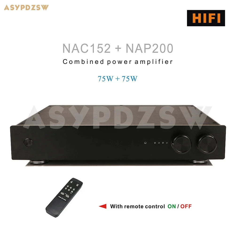 

NEW NAC152+NAP200 Combined stereo power amplifier Base on NAIM 75W With remote control