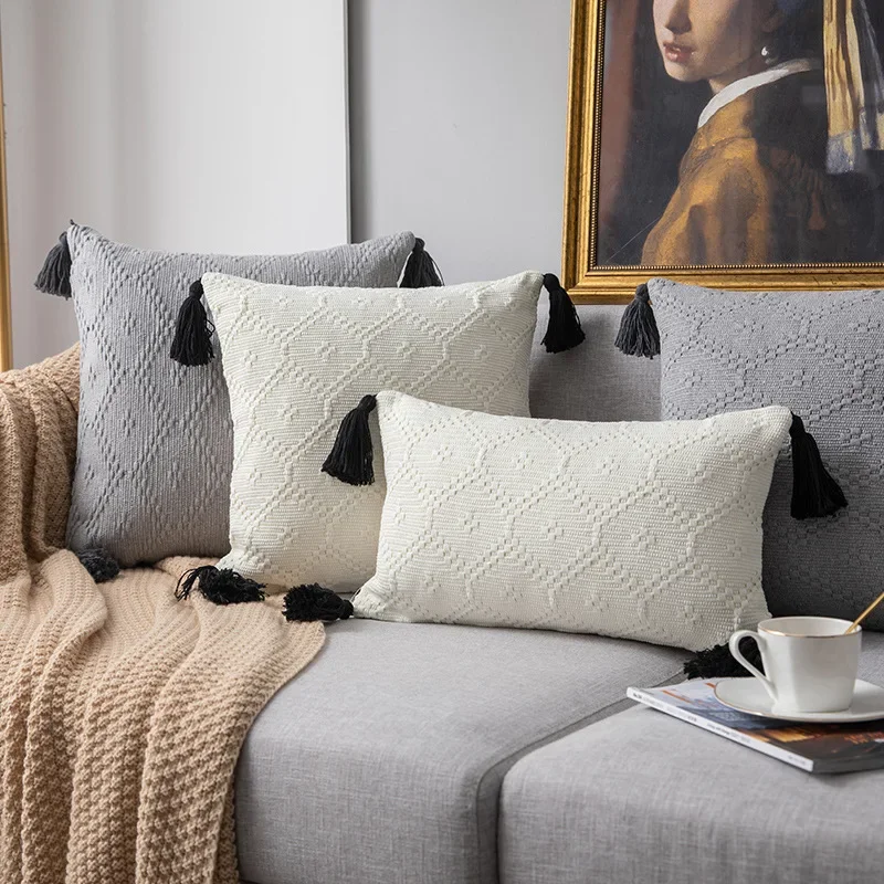 Ivory Grey cushion cover Tassels pillow cover Cotton Woven for Home decoration Sofa Bed 45x45cm/30x50cm/50x50cm
Ivory Grey cushion cover Tassels pillow cover Cotton Woven for Home decoration Sofa Bed 45x45cm/30x50cm/50x50cm