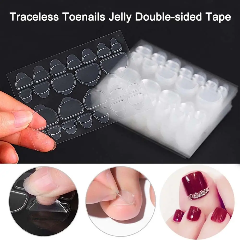 10 Sheets Transparent Toenails Jelly Double-sided Tape Nail Adhesive Tab Nail Sticker Tape For Toes Nail Art
10 Sheets Transparent Toenails Jelly Double-sided Tape Nail Adhesive Tab Nail Sticker Tape For Toes Nail Art