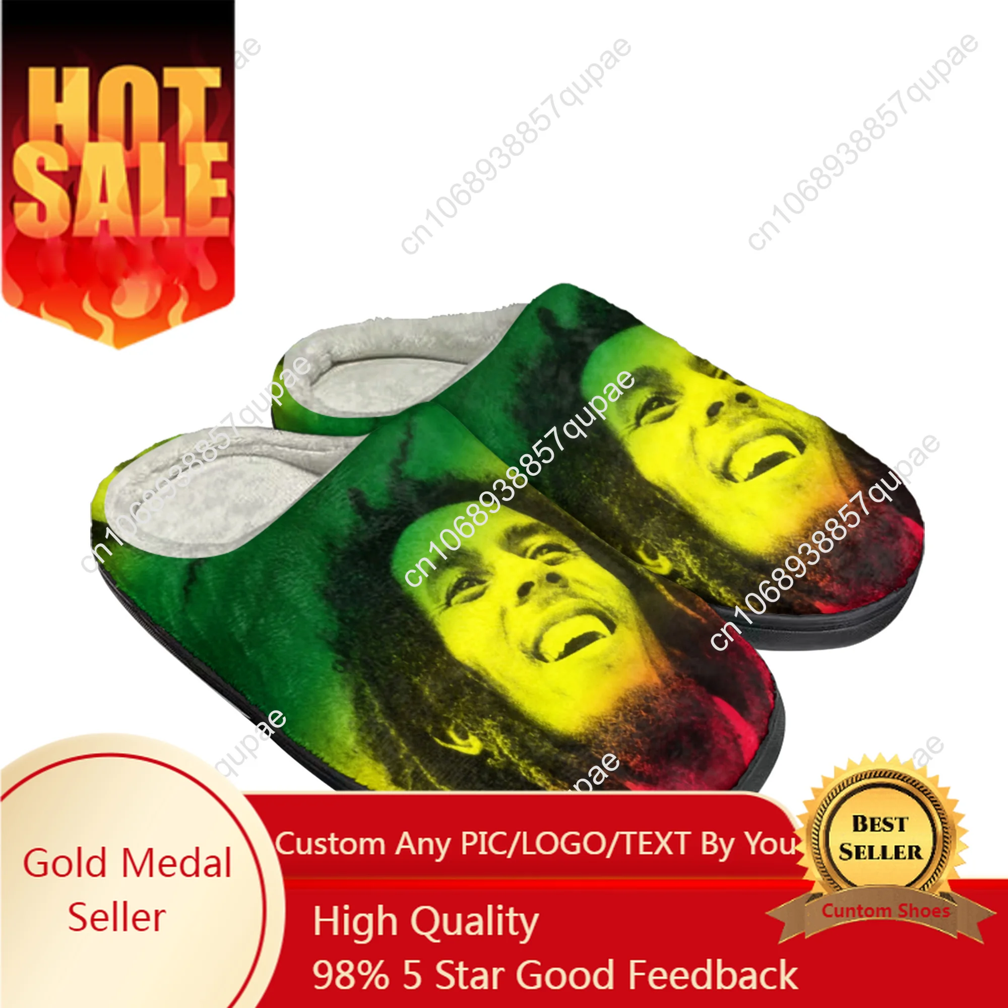 Bob Marley Reggae Rasta Singer Home Cotton Custom Slippers Mens Womens Sandals Plush Casual Keep Warm Shoes Thermal Slipper
Bob Marley Reggae Rasta Singer Home Cotton Custom Slippers Mens Womens Sandals Plush Casual Keep Warm Shoes Thermal Slipper