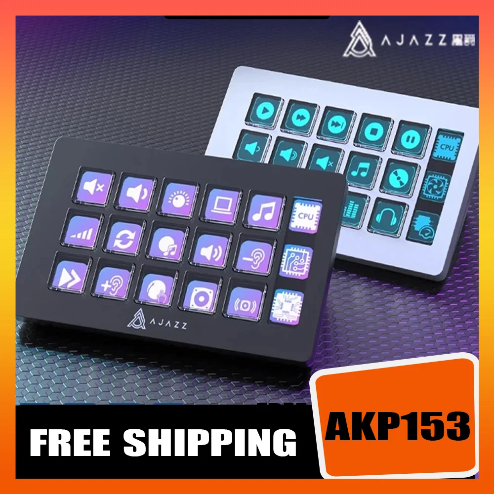 AJAZZ AKP153 Multifunctional Keyboard Console Mini Panel Desktop Helper Intelligent Display Custom Program International Version
AJAZZ AKP153 Multifunctional Keyboard Console Mini Panel Desktop Helper Intelligent Display Custom Program International Version