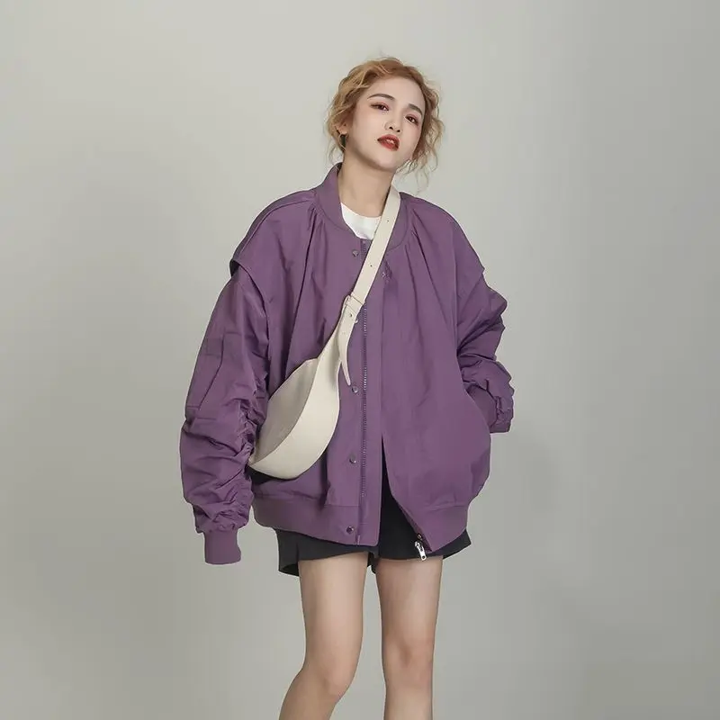 Purple Outdoor Charge Coat Women's Spring And Autumn Mountaineering Workwear Sports Leisure INS Pilot Jacket Top 2023
Purple Outdoor Charge Coat Women's Spring And Autumn Mountaineering Workwear Sports Leisure INS Pilot Jacket Top 2023