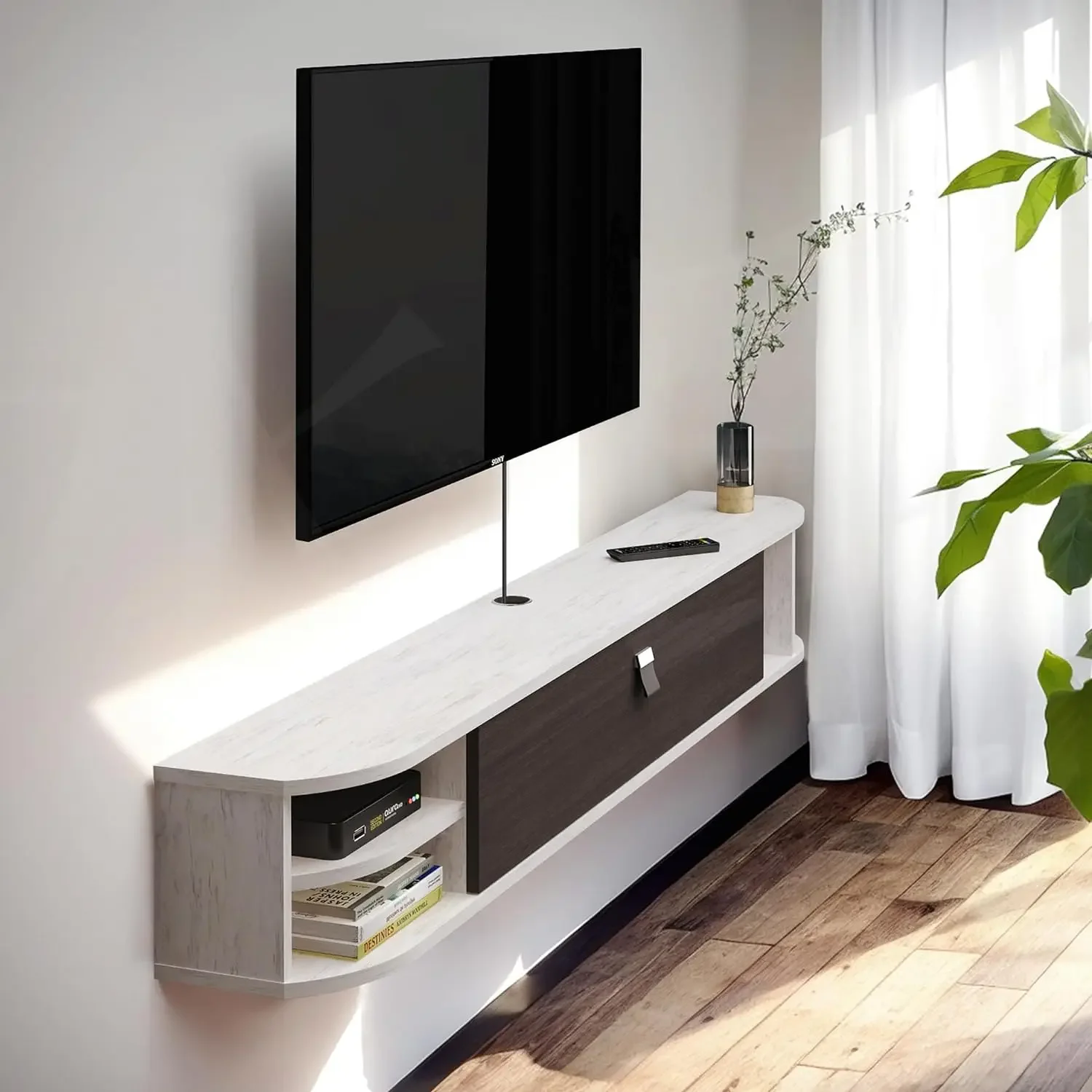 47“Under TV Shelf,Floating TV Console,Wall Mounted TV Cabinet,Floating Entertainment Center with Storage for Bedroom Living Room
47“Under TV Shelf,Floating TV Console,Wall Mounted TV Cabinet,Floating Entertainment Center with Storage for Bedroom Living Room
