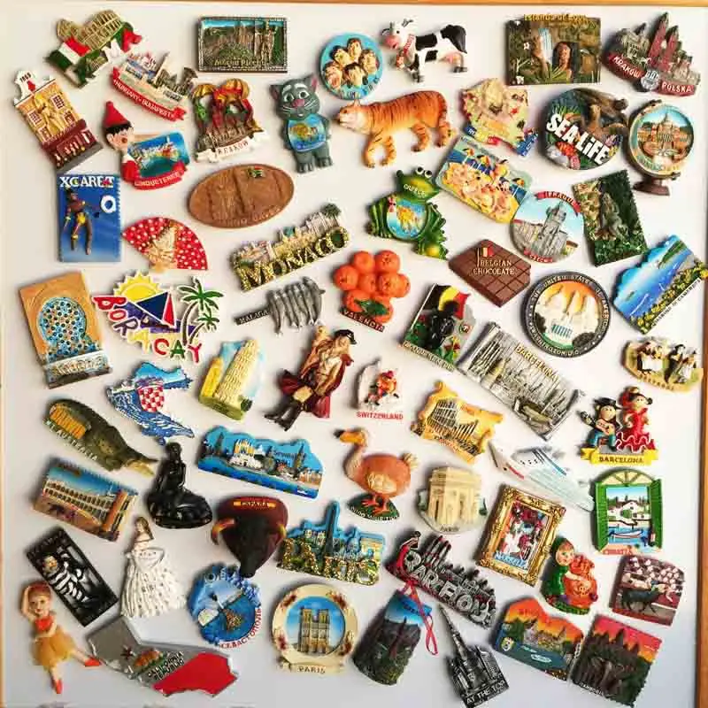 

Italy Netherlands Poland Hungary France Refrigerator Magnets Croatia 3D Resin Handmade Refrigerator Magnets Creative Souvenirs H