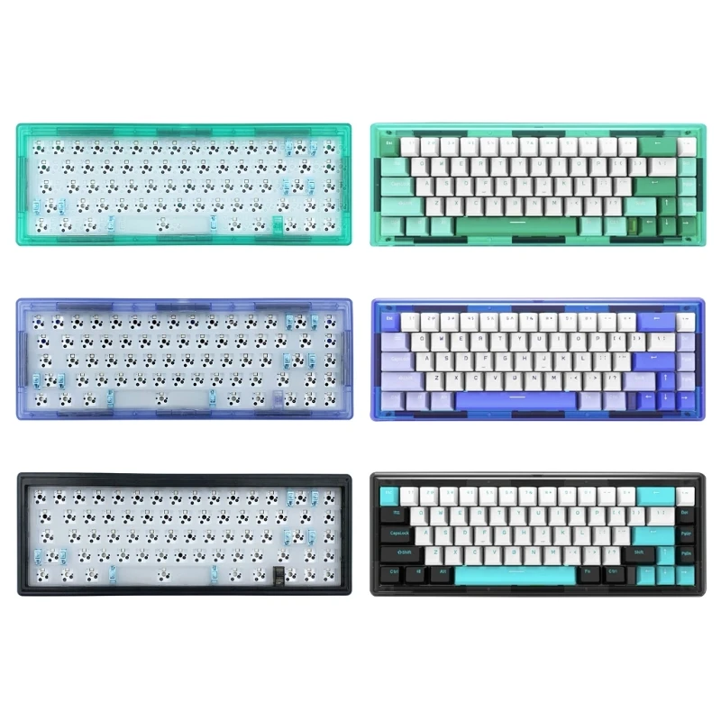 GAS67 Hot Swappable Mechanical Keyboard Gasket Kit RGB Backlit BT 2.4G Wired 3 Mode Customized Keyboard GATERON Switch
GAS67 Hot Swappable Mechanical Keyboard Gasket Kit RGB Backlit BT 2.4G Wired 3 Mode Customized Keyboard GATERON Switch