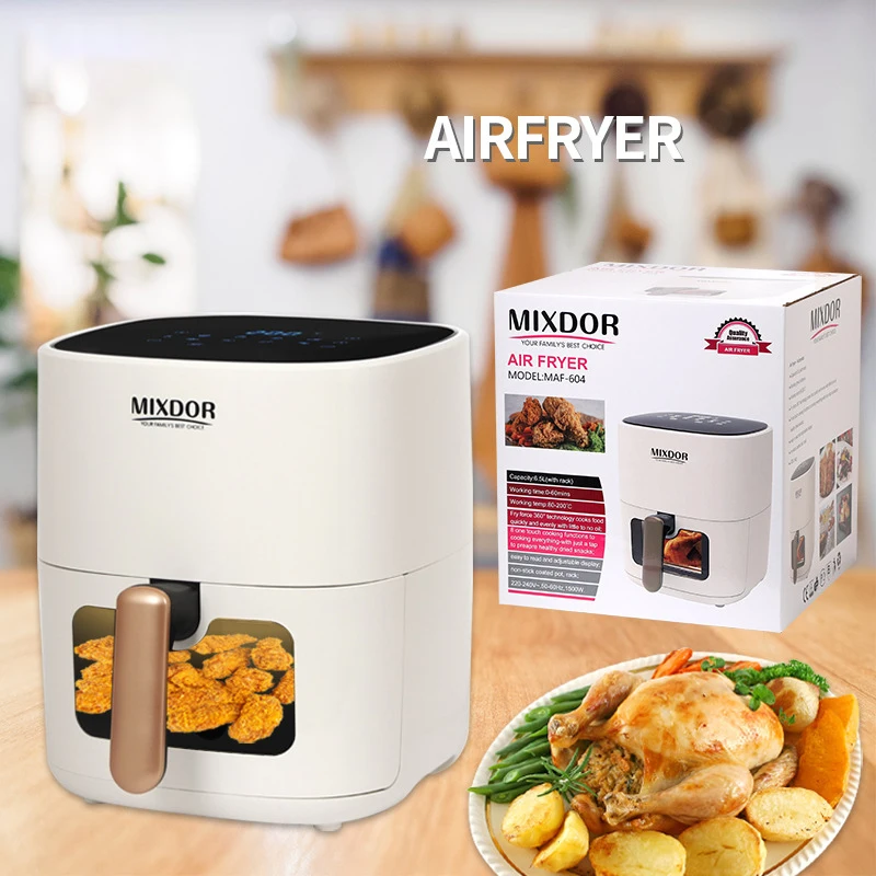 MAF-604 Electric Air Fryer 6.5L Large Capacity 1500W Strong Power Household Multifunction Air Fryer Mini Oven
MAF-604 Electric Air Fryer 6.5L Large Capacity 1500W Strong Power Household Multifunction Air Fryer Mini Oven
