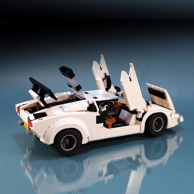 1251Pcs MOC Lamborghiningeds LC5000 Countach Quattrovalvole Building Blocks Vehicle Model Classic Collection Bricks Cars Toys 1251Pcs MOC Lamborghiningeds LC5000 Countach Quattrovalvole Building Blocks Vehicle Model Classic Collection Bricks Cars Toys