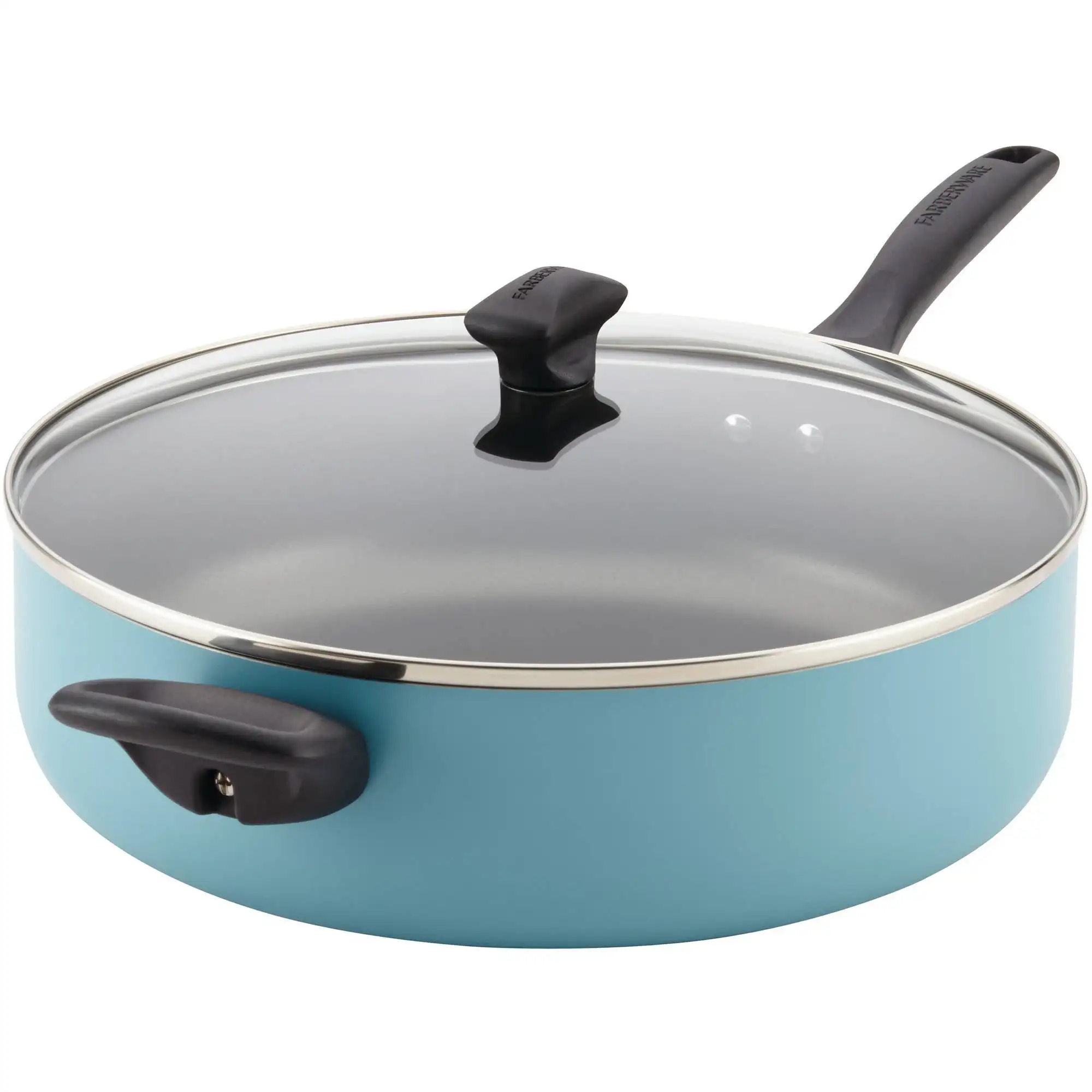 Farberware, безопасная для посудомоечной машины, 6 кварт, антипригарная, Jumbo Cooker Aqua
Farberware, безопасная для посудомоечной машины, 6 кварт, антипригарная, Jumbo Cooker Aqua
