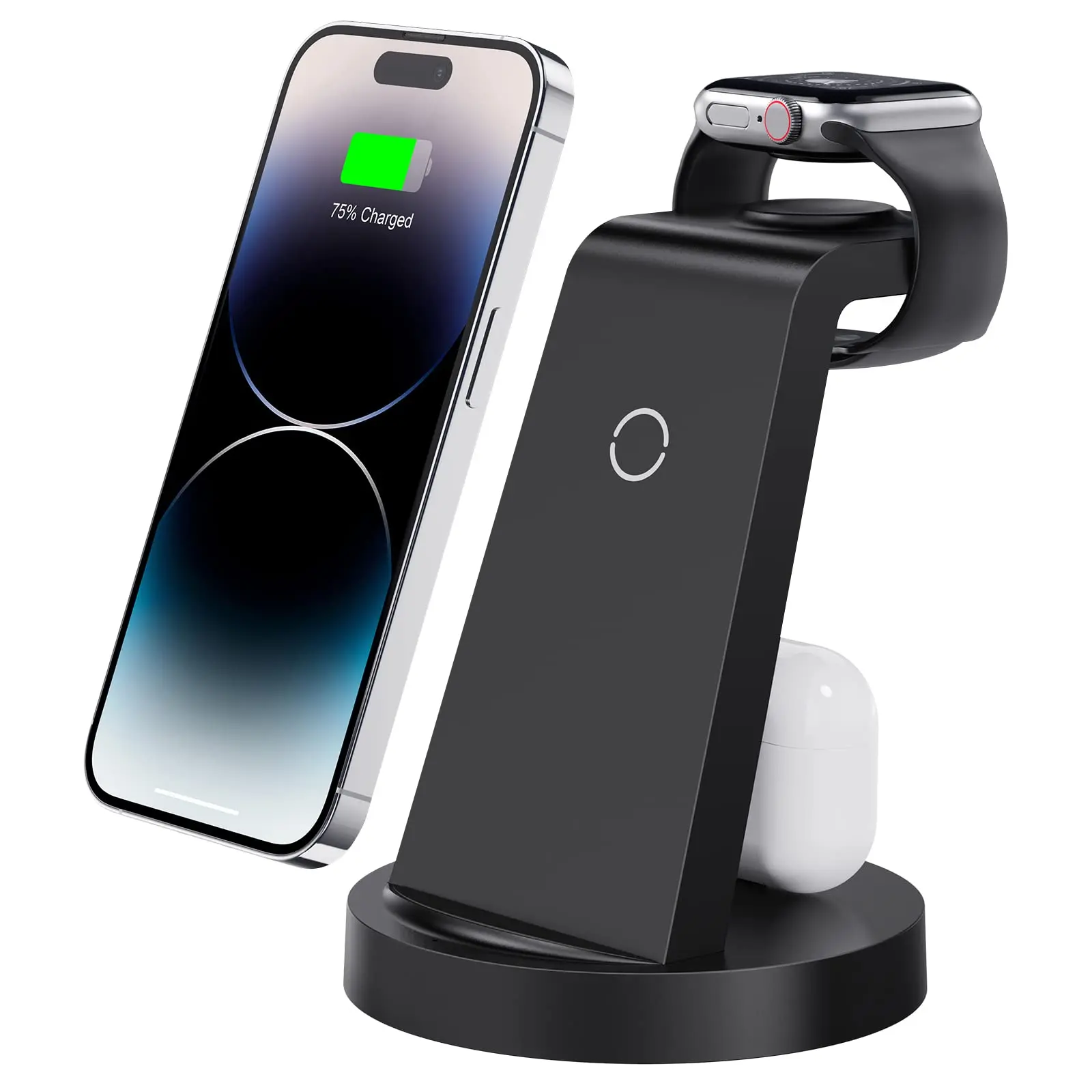 3 in 1 Charging Station for iPhone, Wireless Charger for iPhone 14 13 12 11 X Pro Max & Apple Watch - Charging Stand Dock
3 in 1 Charging Station for iPhone, Wireless Charger for iPhone 14 13 12 11 X Pro Max & Apple Watch - Charging Stand Dock