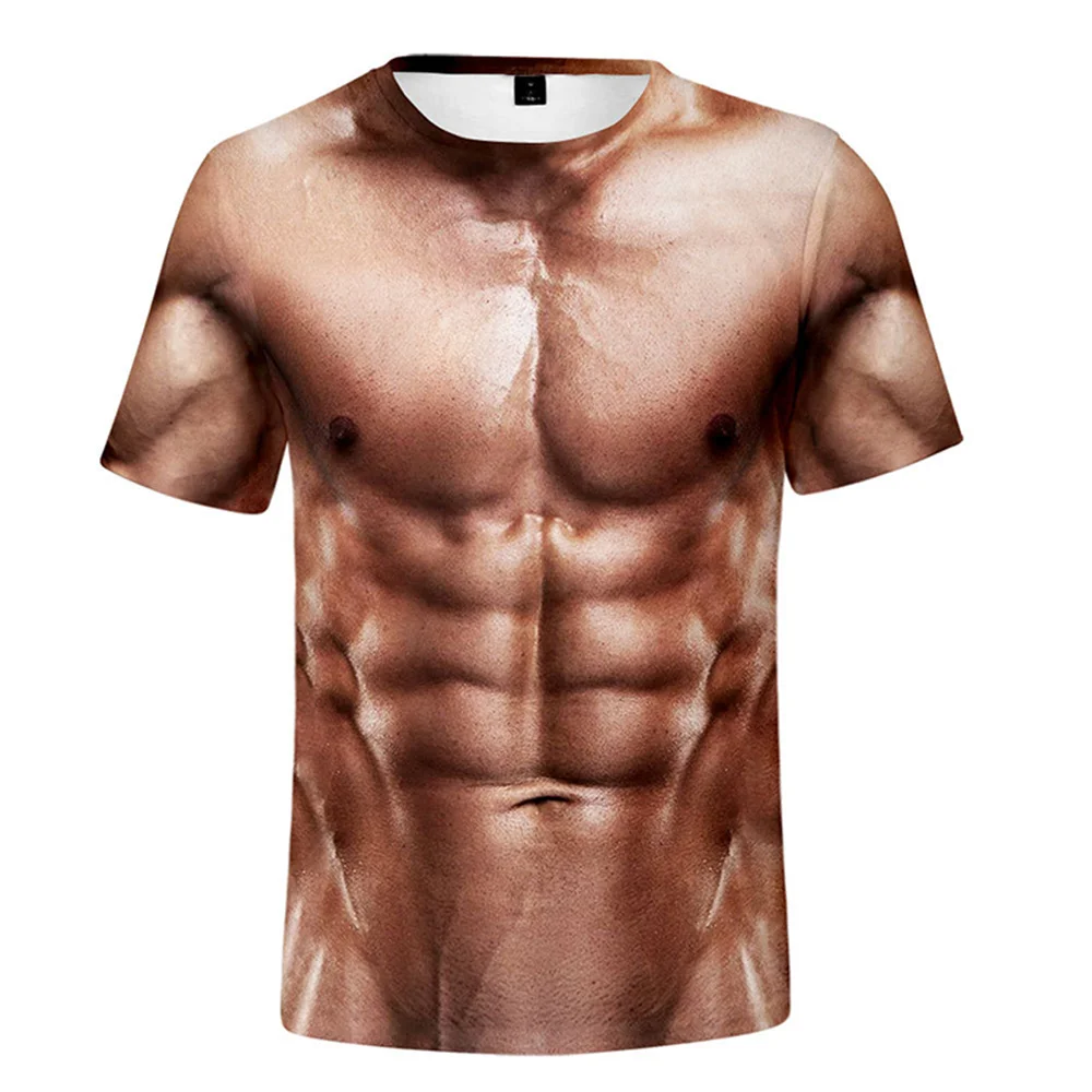 Men's Funny Muscular Men T-Shirt 3D Printing T-Shirt Fashion Casual Round Neck Short Sleeve T-Shirt Oversized Quick Dry Clothing
Men's Funny Muscular Men T-Shirt 3D Printing T-Shirt Fashion Casual Round Neck Short Sleeve T-Shirt Oversized Quick Dry Clothing