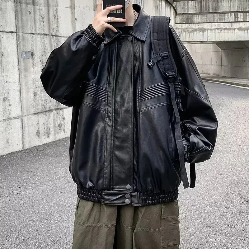 All Match Autumn Winter Fashion Men Solid Casual Shirt Loose Pockets Safari Style Leather Jacket Coat Cool Boy Soft Striped
All Match Autumn Winter Fashion Men Solid Casual Shirt Loose Pockets Safari Style Leather Jacket Coat Cool Boy Soft Striped