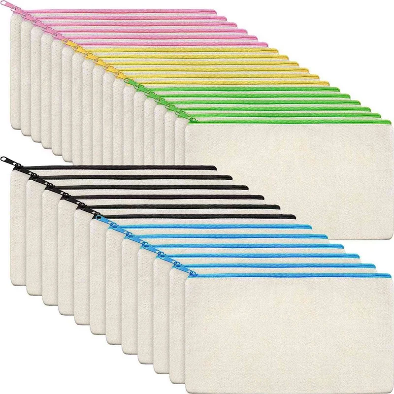 90Pcs Canvas Makeup Bags Zipper Pouch Bags Pencil Case DIY Craft Bags For Travel DIY Craft School Multicolored Zippers
90Pcs Canvas Makeup Bags Zipper Pouch Bags Pencil Case DIY Craft Bags For Travel DIY Craft School Multicolored Zippers