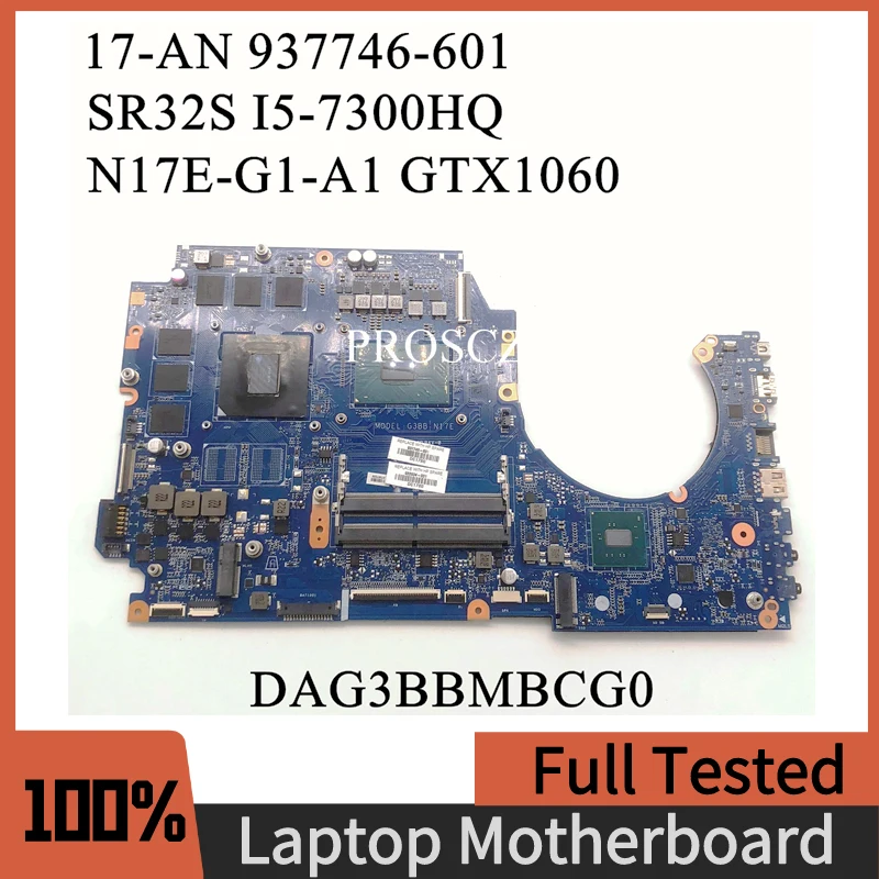 937746-001 937746-601 For HP Omen 17-AN 17T-AN Laptop Motherboard DAG3BBMBCG0 W/SR32S I5-7300HQ CPU GTX1060 6GB GPU 100% Working
937746-001 937746-601 For HP Omen 17-AN 17T-AN Laptop Motherboard DAG3BBMBCG0 W/SR32S I5-7300HQ CPU GTX1060 6GB GPU 100% Working
