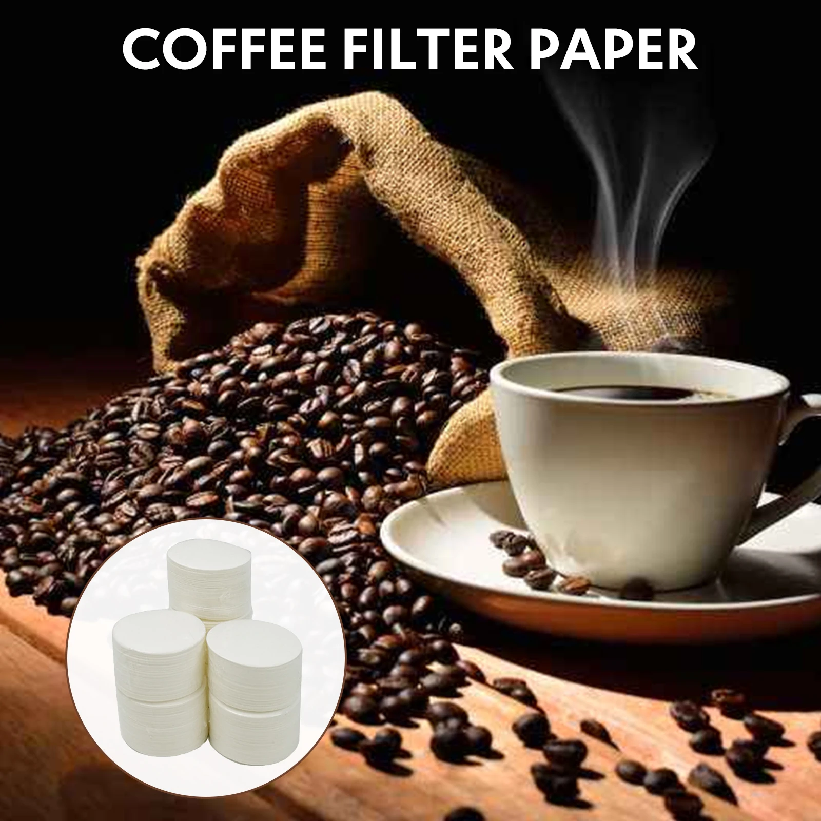 300pcs Coffee Filter Paper Compatible With Aeropress,Micro Paper Filters 64mm 
300pcs Coffee Filter Paper Compatible With Aeropress,Micro Paper Filters 64mm
