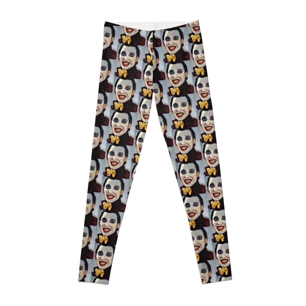 

Portrait of Dave Vanian of the Damned Leggings sports shirts gym Women's sports Womens Leggings