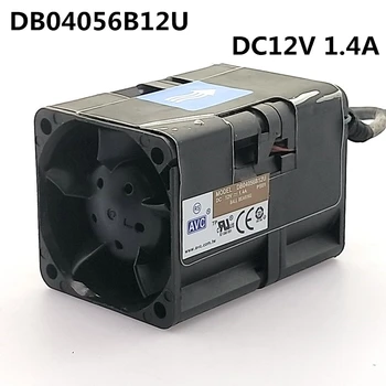 AVC 듀얼 모터 용 고속 폭력 부스트 냉각 팬 DB04056B12U 12V 1.4A 4056 4cm USB 플러그 서버 팬