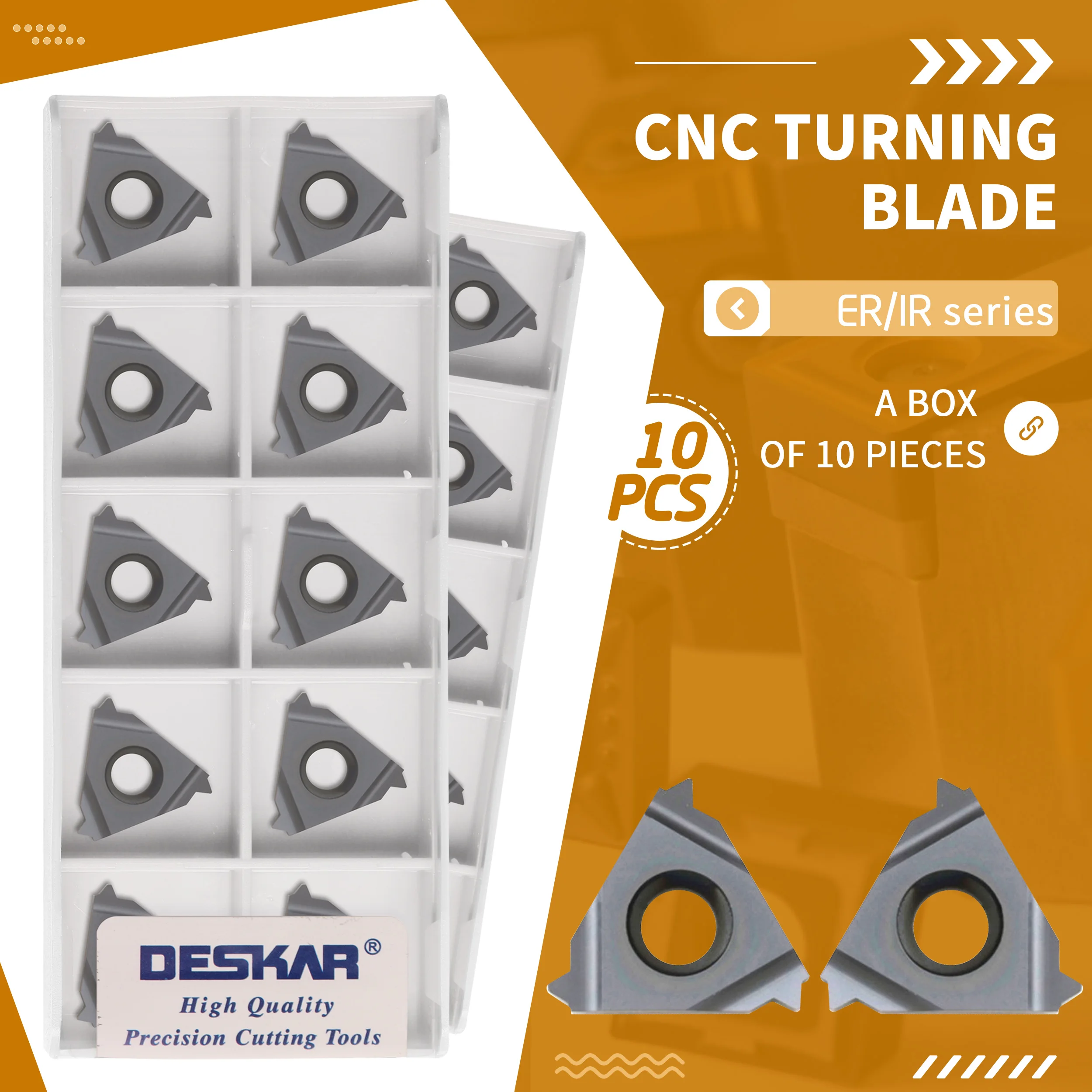 16ER 16IR 11/14/19 BSPT LDA 11BSPT 14BSPT 19BSPT CNC Lathe Thread Tools Cutting Machining Carbide Inserts Smooth Chip Evacuation
16ER 16IR 11/14/19 BSPT LDA 11BSPT 14BSPT 19BSPT CNC Lathe Thread Tools Cutting Machining Carbide Inserts Smooth Chip Evacuation