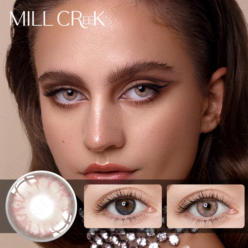 1 Pair Natural Colored Lenses For Eyes Makeup High Quality Eyes Contact Lenses Cosmetic with Contact Lenses Case One Year Use 1 Pair Natural Colored Lenses For Eyes Makeup High Quality Eyes Contact Lenses Cosmetic with Contact Lenses Case One Year Use