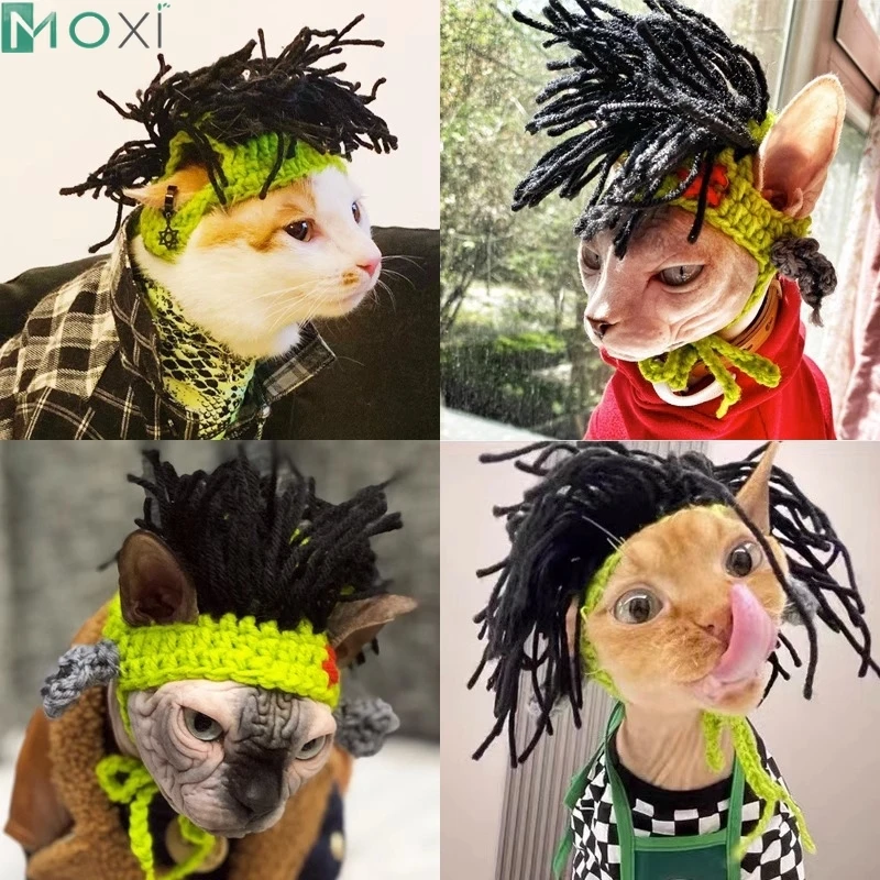 Fashion Punk Pet Dog Hat Funny Rap Rock Knitting Ball Winter Warm Woolen Pet Hats for Small Cats Sphynx Pet Accessories 1PC
Fashion Punk Pet Dog Hat Funny Rap Rock Knitting Ball Winter Warm Woolen Pet Hats for Small Cats Sphynx Pet Accessories 1PC