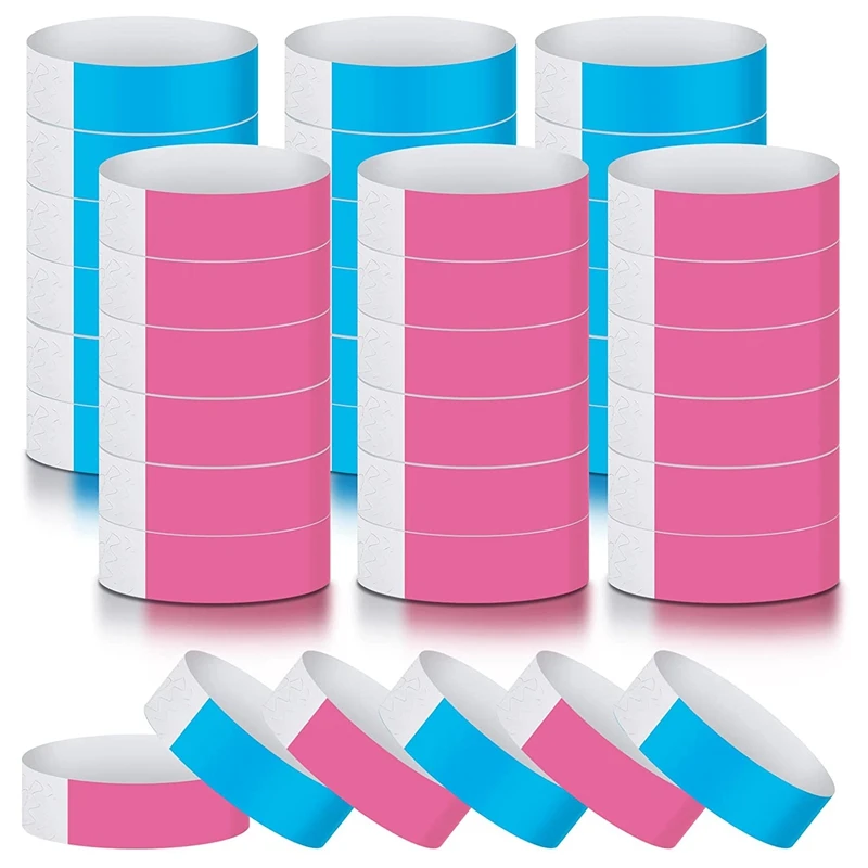600Pcs Waterproof Hand Bands Neon Wrist Bands For Events Concert Wristbands Adhesive Wristbands For Party (Blue, Pink)
600Pcs Waterproof Hand Bands Neon Wrist Bands For Events Concert Wristbands Adhesive Wristbands For Party (Blue, Pink)