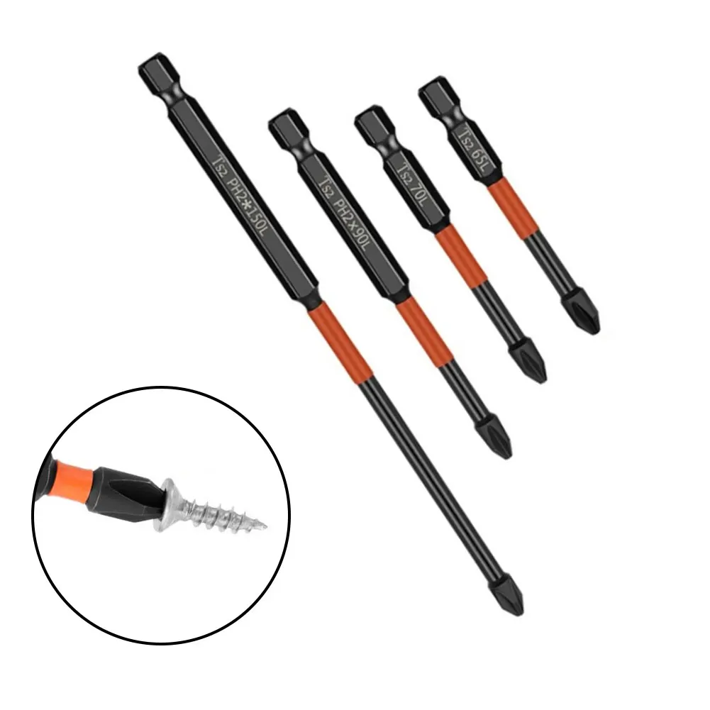 4Pcs PH2 Magnetic Batch Head Cross Screwdriver Impact Drill Bit Alloy Steel 65/70/90/150mm For Electric Screwdrivers Hand Drills
4Pcs PH2 Magnetic Batch Head Cross Screwdriver Impact Drill Bit Alloy Steel 65/70/90/150mm For Electric Screwdrivers Hand Drills