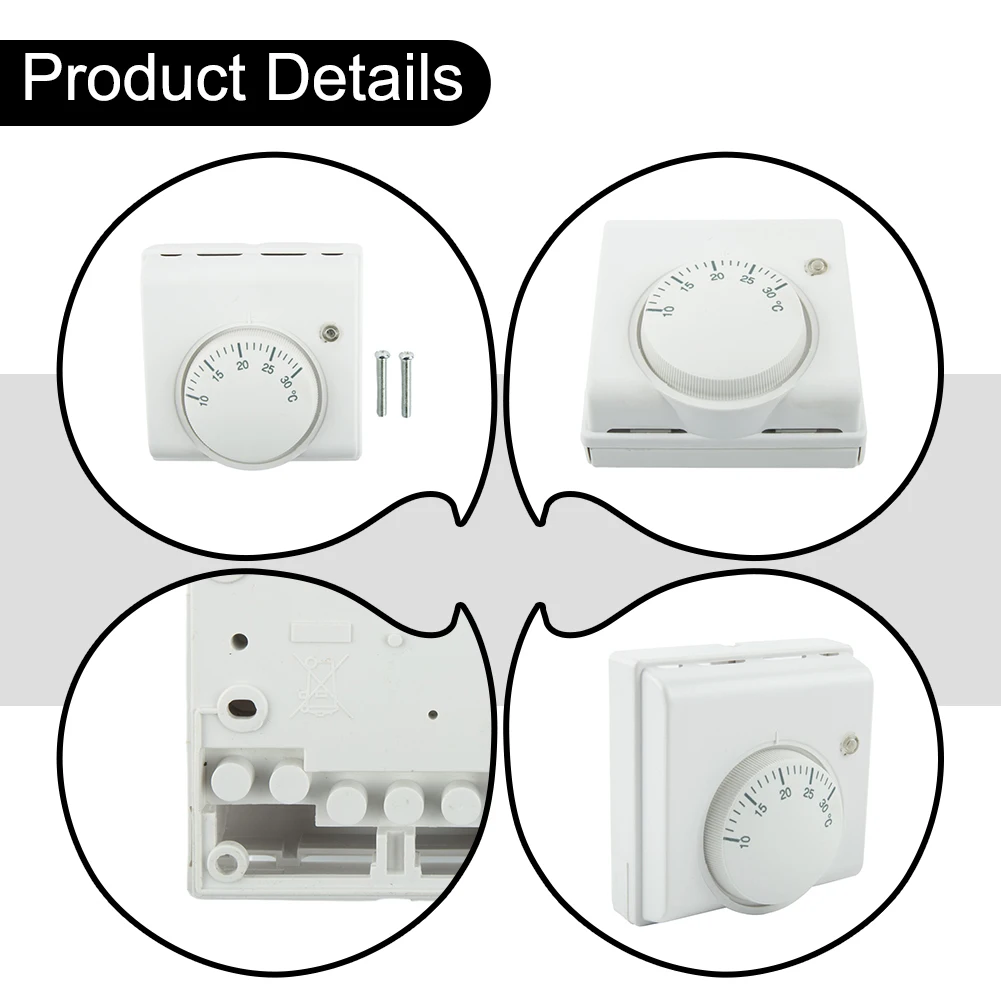 Temperature Switch Thermostat L83 X H83 X T31mm Mechanical Room Temperature Controller White 2-wire ABS Brand New
Temperature Switch Thermostat L83 X H83 X T31mm Mechanical Room Temperature Controller White 2-wire ABS Brand New