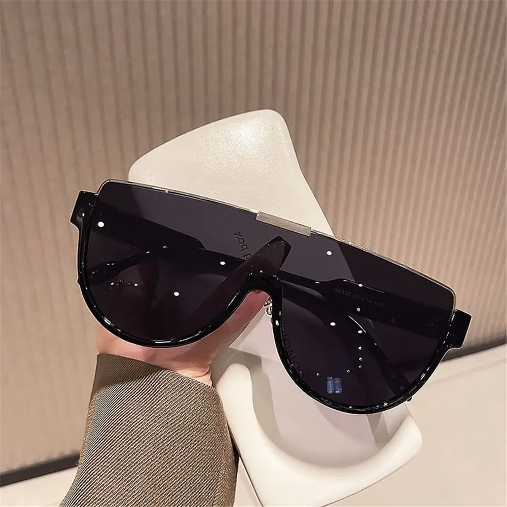 

Monoblock Semi-round Sunglasses Women's Fashion Designer Outdoor Goggle Shades Half Frame UV400 Eyewear for Women & Men