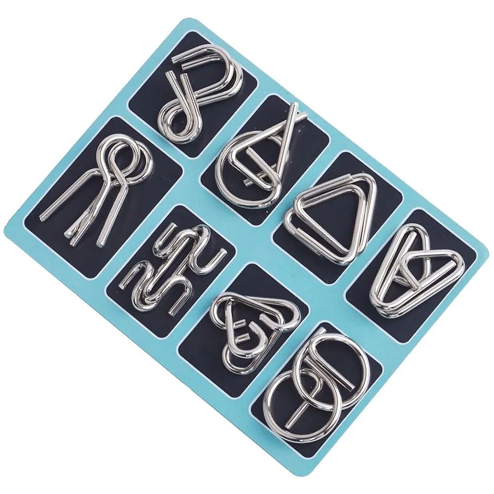 Metal Wire Puzzle Set Assorted Brain Teasers Wire Puzzles Interlock Game Ring Educational Intelligence Party Favors for Kids
Metal Wire Puzzle Set Assorted Brain Teasers Wire Puzzles Interlock Game Ring Educational Intelligence Party Favors for Kids