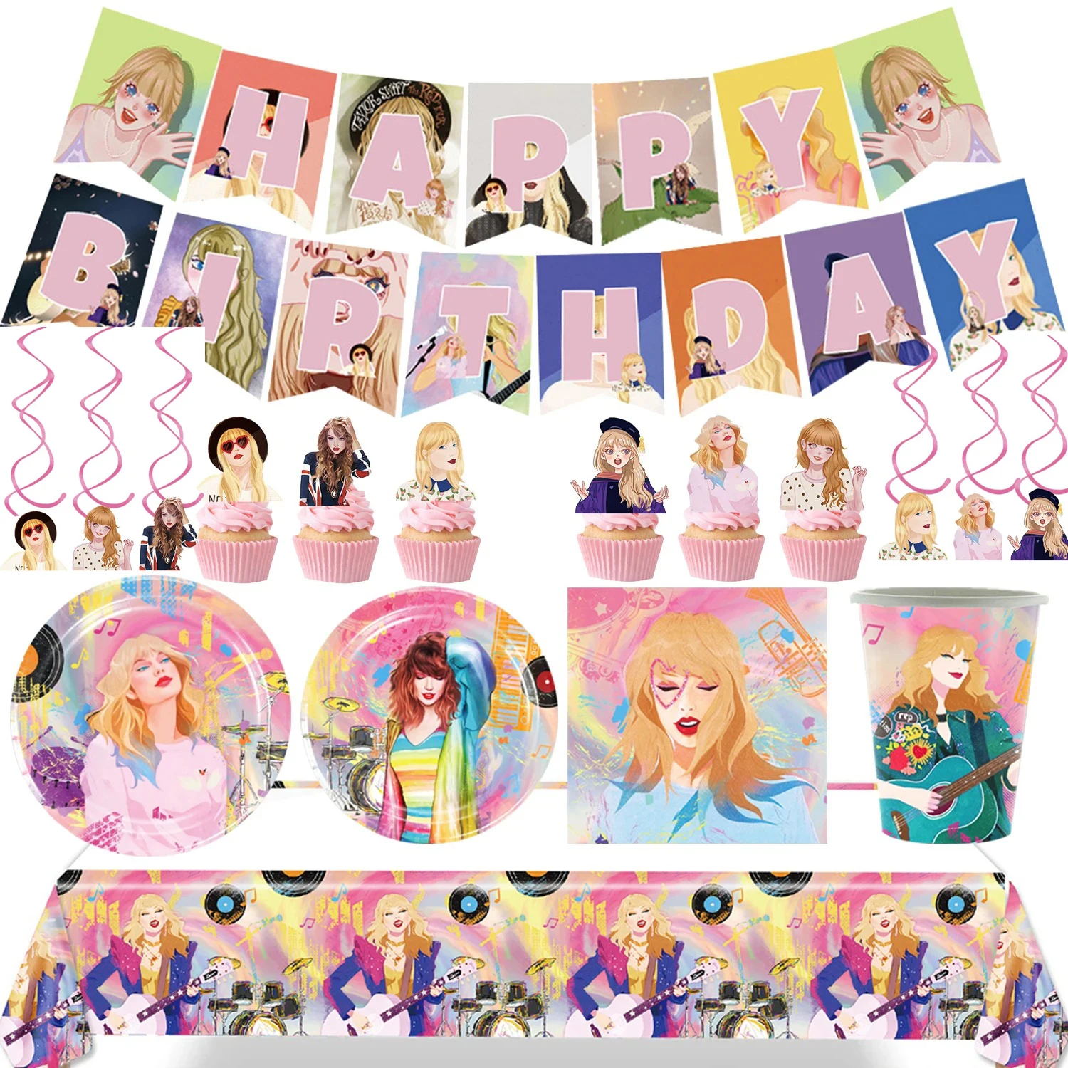NEW Star Taylor-Swift Theme Music Birthday Party Custom Decor Disposable Tableware Background Balloon Baby Shower Girl Gift
NEW Star Taylor-Swift Theme Music Birthday Party Custom Decor Disposable Tableware Background Balloon Baby Shower Girl Gift