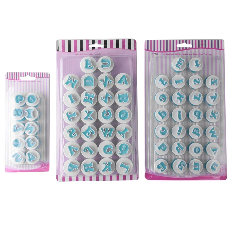 26Pcs Plastic Uppercase,Lowcase Letters&10Pcs Numbers Shape Cake Fondant Molds Set (3Sets/Lot) Retail
26Pcs Plastic Uppercase,Lowcase Letters&10Pcs Numbers Shape Cake Fondant Molds Set (3Sets/Lot) Retail