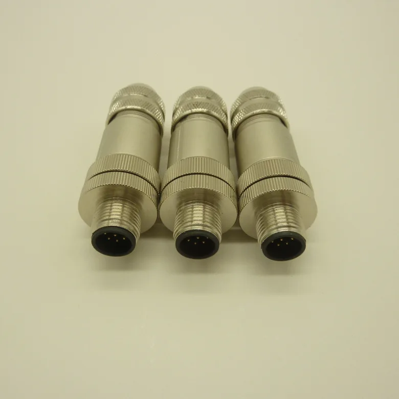 

M12-8P male connector M8 waterproof aviation plug M5 with wire male and female connector - all metal Electronic Data Systems