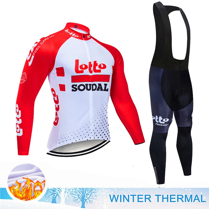 Комплект зимней велоодежды Lotto Soudal 2024, Мужская одежда для велоспорта из теплого флиса, комплект брюк с длинным рукавом и комбинезоном для горного велосипеда
Комплект зимней велоодежды Lotto Soudal 2024, Мужская одежда для велоспорта из теплого флиса, комплект брюк с длинным рукавом и комбинезоном для горного велосипеда