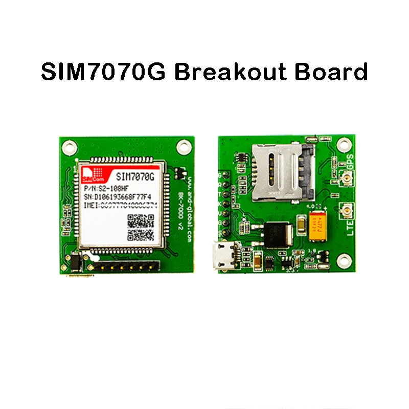 

SIMCOM SIM7070G breakout board Multi-Band CAT-M NB-IoT GPRS module package compatible with SIM7000 SIM800F SIM900