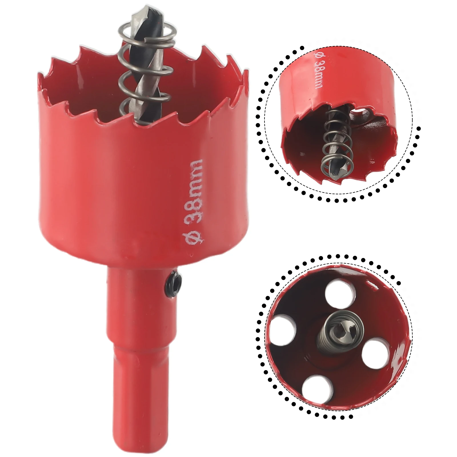 Bi Metal Hole Saw 15 Mm-50 Mm Drill Bit Arbor Pilot Hole Saw Metal Wood Plastic Aluminum, Copper, Iron, Stainless Steel, Zinc
Bi Metal Hole Saw 15 Mm-50 Mm Drill Bit Arbor Pilot Hole Saw Metal Wood Plastic Aluminum, Copper, Iron, Stainless Steel, Zinc