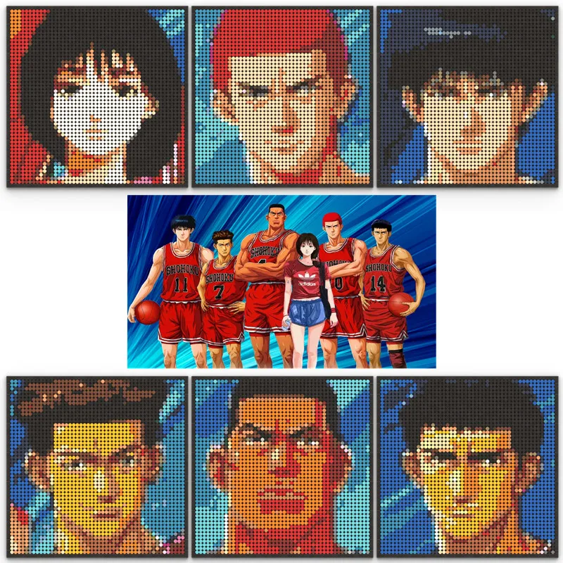 Фигурки аниме Slam Dunk North Hunan Sakuragi Hanamichi, кирпичные блоки, художественное украшение «сделай сам», игрушки для детей, рождественские подарки на день рождения
Фигурки аниме Slam Dunk North Hunan Sakuragi Hanamichi, кирпичные блоки, художественное украшение «сделай сам», игрушки для детей, рождественские подарки на день рождения