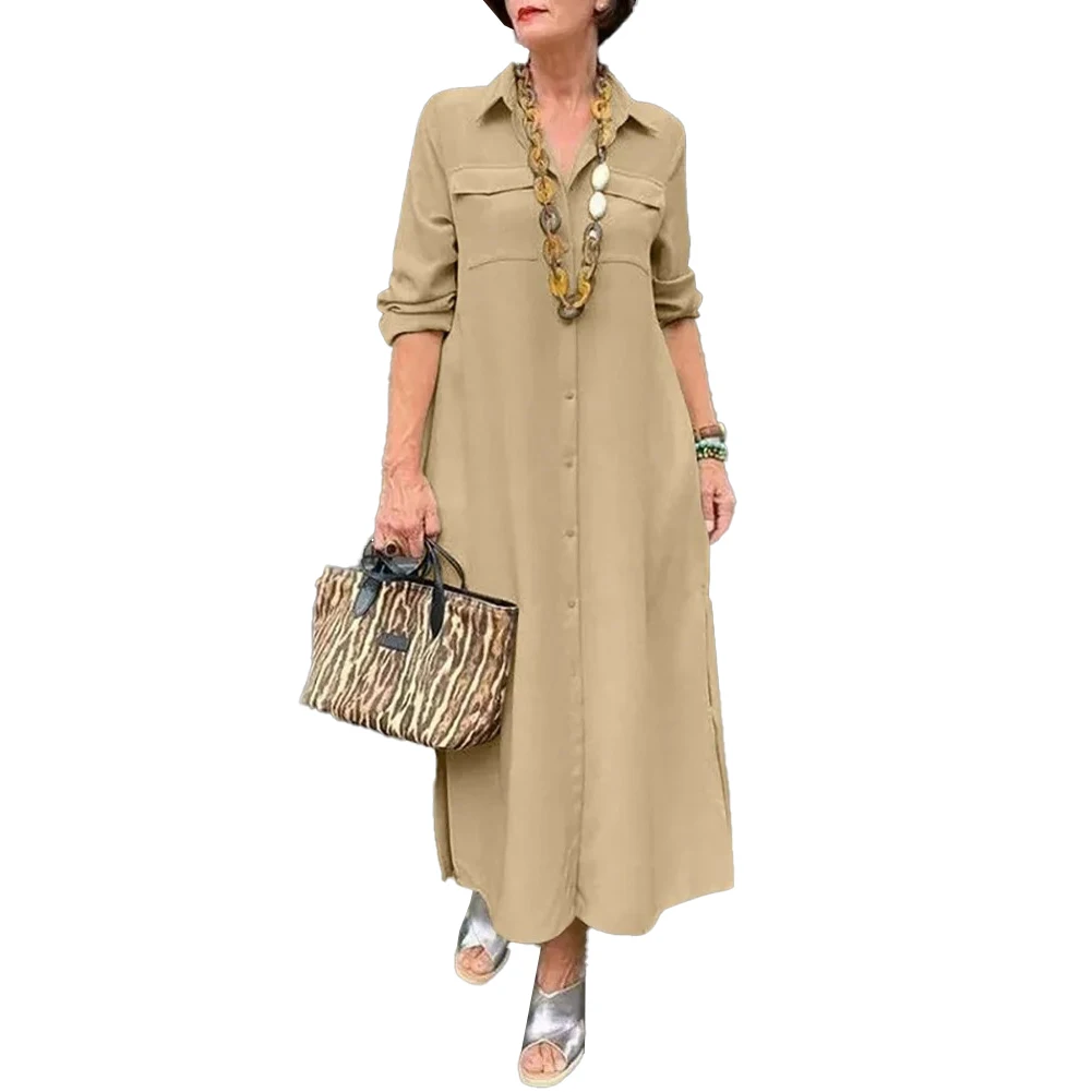 Daily Holiday Women Dress Shirt Dress Oversize Plus Solid Color Business Work Button ZANZEA Loose Collared Elastic
Daily Holiday Women Dress Shirt Dress Oversize Plus Solid Color Business Work Button ZANZEA Loose Collared Elastic