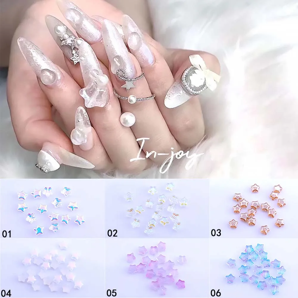 30Pcs Mocha Phantom Star Nail Charms 3D 8mm Resin Aurora Glass Star Nail Art Decoration Kawaii DIY Manicure Accessories
30Pcs Mocha Phantom Star Nail Charms 3D 8mm Resin Aurora Glass Star Nail Art Decoration Kawaii DIY Manicure Accessories