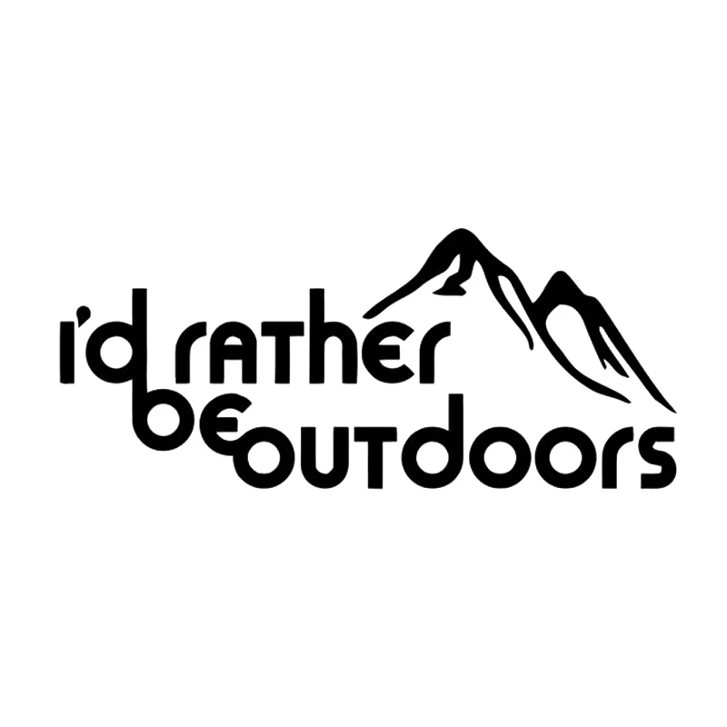 16*6.7cm Car Decor For I'd Rather Be Outdoors Decal Sticker auto Truck Window Creativity Car Accessories
16*6.7cm Car Decor For I'd Rather Be Outdoors Decal Sticker auto Truck Window Creativity Car Accessories