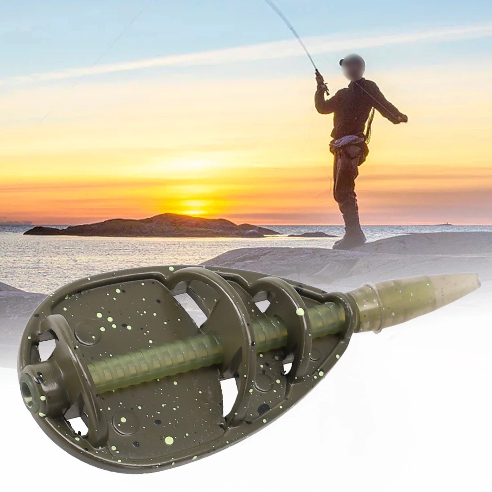 Inline Method Carp Fishing Feeder Flat Feeder Shape Mould For Carp Fishing 25/35/45g Bait Thrower Fishing Tackle Accessory
Inline Method Carp Fishing Feeder Flat Feeder Shape Mould For Carp Fishing 25/35/45g Bait Thrower Fishing Tackle Accessory