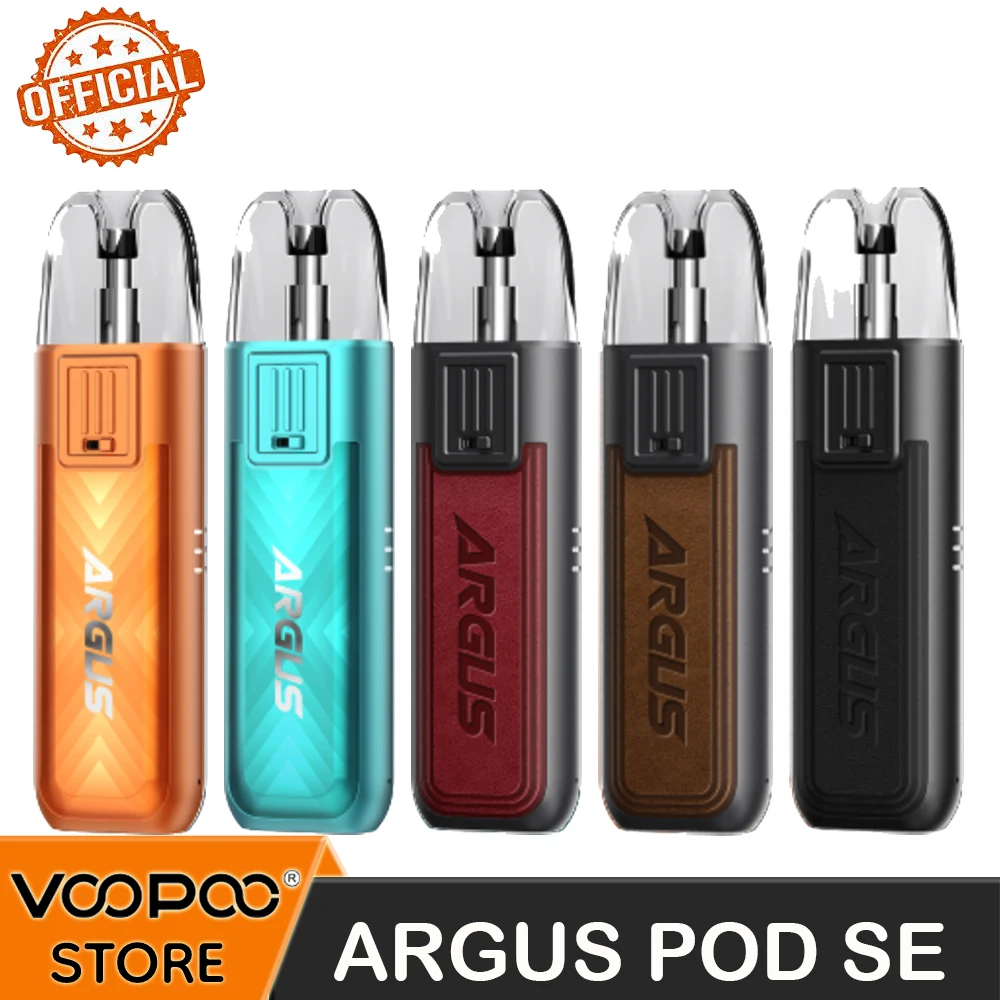 

Original VOOPOO Argus Pod SE Kit 25W with 800mAh battery 0.7ohm 1.2ohm Pod Cartridge Electronic Cigarette Vape MTL Vaporizer