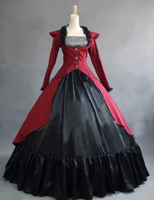 

Women Lolita Gothic Victorian Rococo Ball Gown Medieval Retro Costume Tudor Baroque Court Noble Princess Dress Halloween