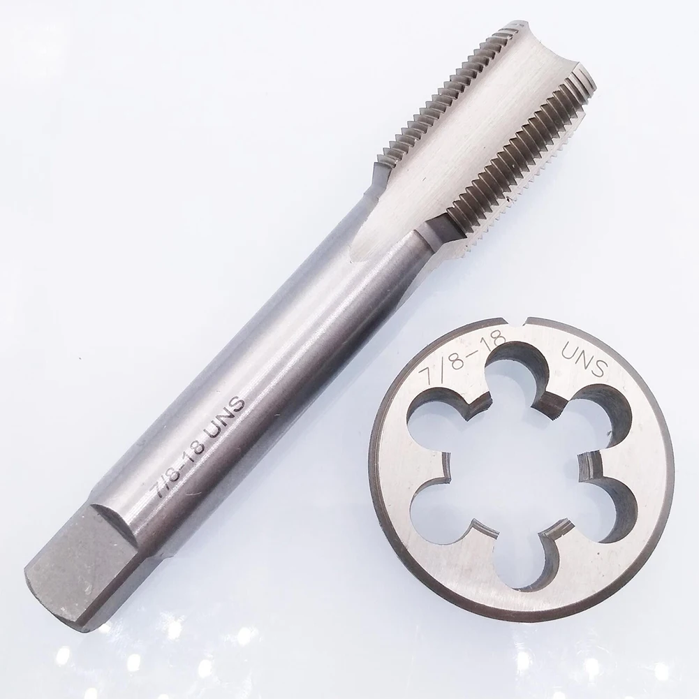 

HSS 7/8-18 UNS Tap & 7/8-18 UNS Die Right Hand 112mm Tap Length 45mm Diameter 14mm Height High Quality Handle Tool Parts