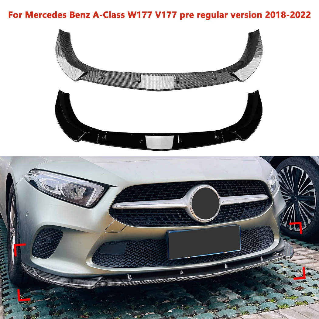 Car Front Bumper Spoiler Splitter Body Guard Kit Modification For Mercedes Benz A-Class W177 V177 pre regular version 2018-2022
Car Front Bumper Spoiler Splitter Body Guard Kit Modification For Mercedes Benz A-Class W177 V177 pre regular version 2018-2022