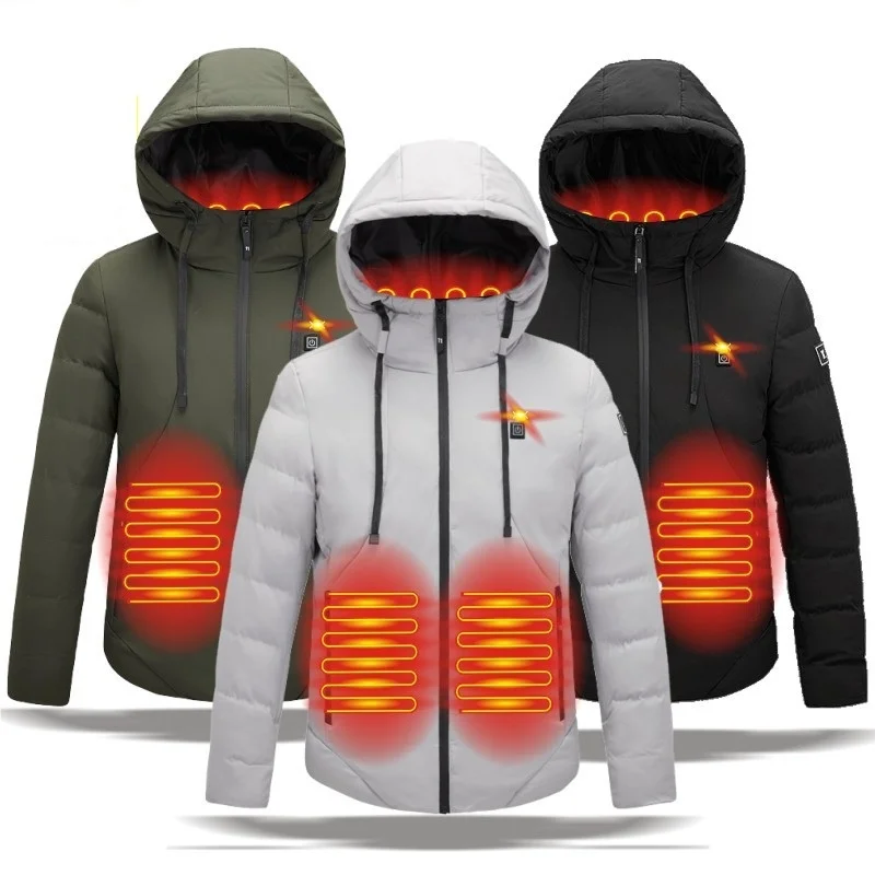 Electric Heated Jackets Outdoor Vest Coat USB Long Sleeves Electric Heating Hooded Jackets Warm Winter CoatThermal Clothing
Electric Heated Jackets Outdoor Vest Coat USB Long Sleeves Electric Heating Hooded Jackets Warm Winter CoatThermal Clothing